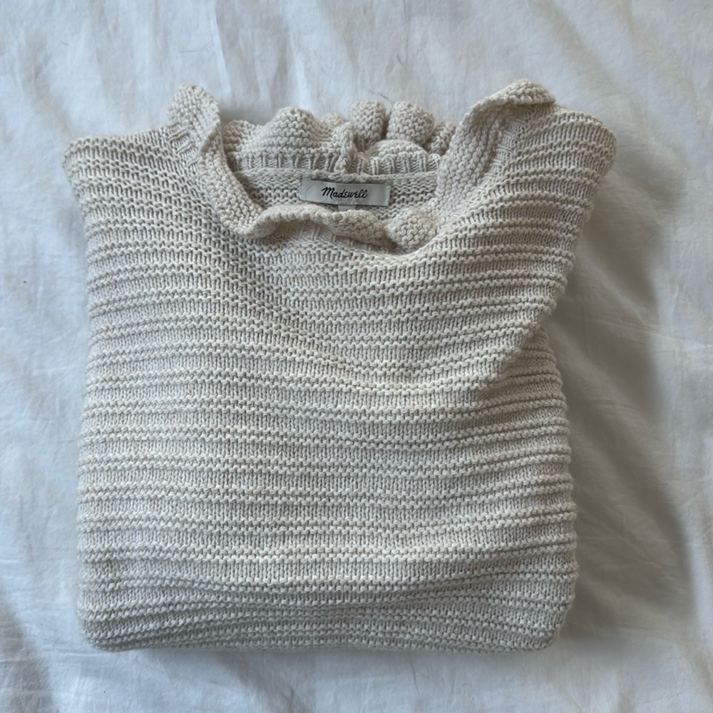 Madewell Ruffle Neck Sweater - Picture 2 of 2